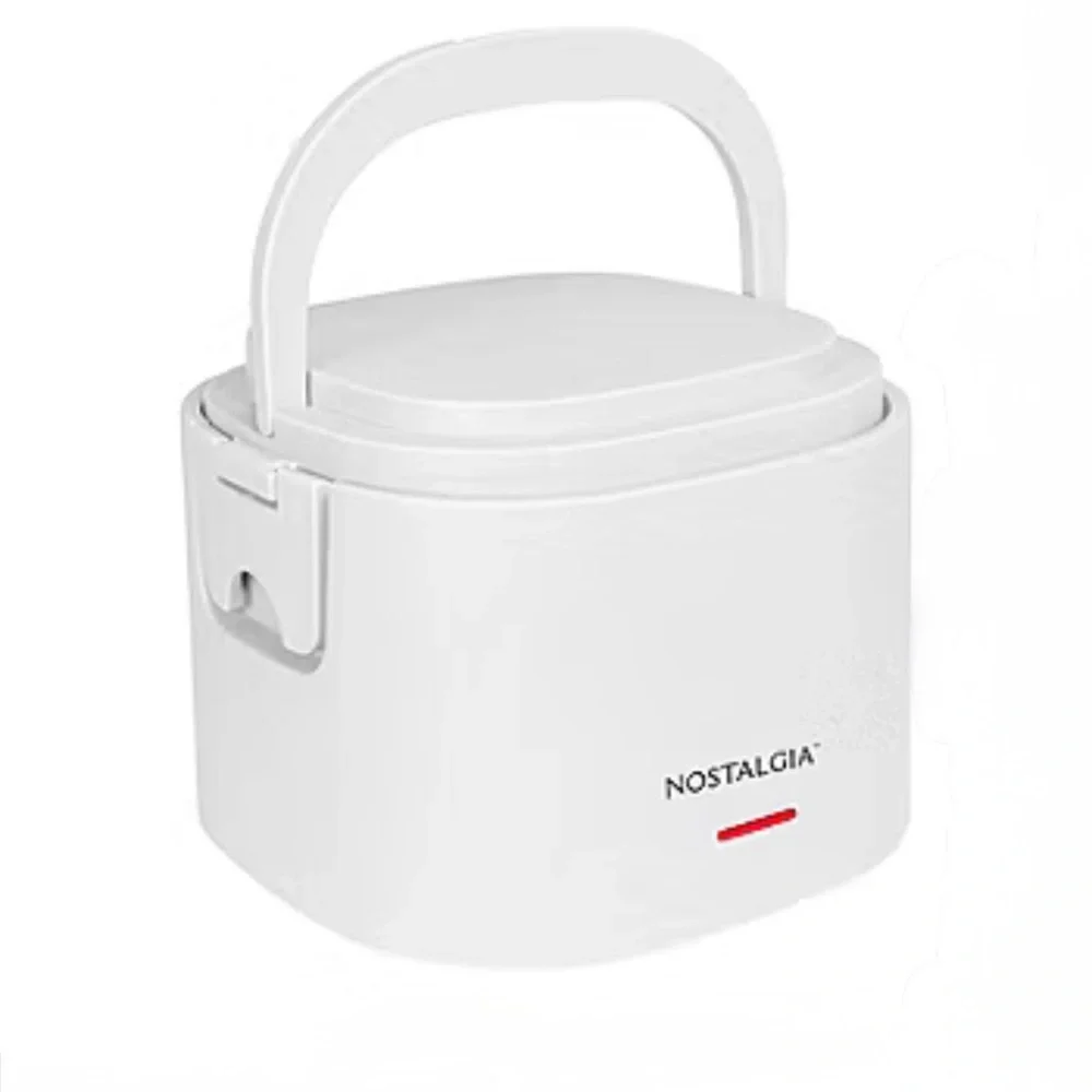 Nostalgia Portable White Food Warmer
